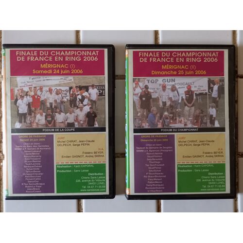 Dvds Finale Du Championnat De France En Ring Merignac 2006