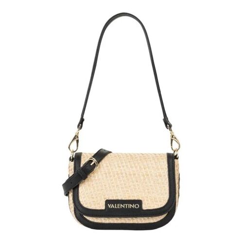 VALENTINO Sac à épaule beige noir pour femme - Demetra Flap Bag Naturale / Nero 344854