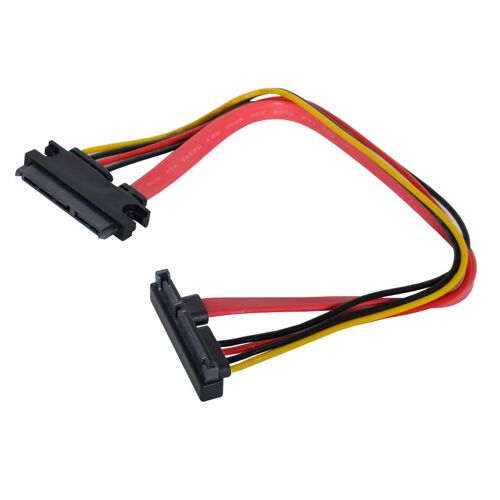 Xiwai Cable d'extension de donnees SATA III 3.0 7 + 15 22 broches SATA male vers femelle 30 cm
