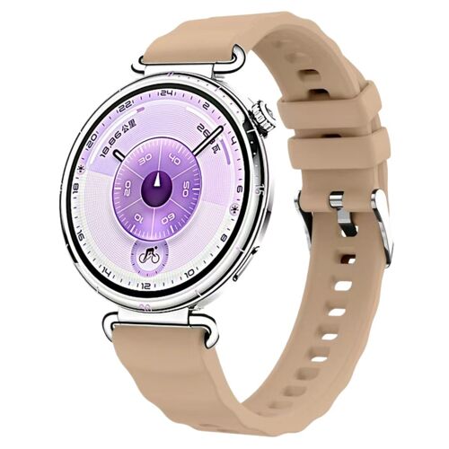 Bracelet Silicone Ondulé Compatible Avec Huawei Watch Gt6 ¿ 18mm, Doux Et Confortable, Boucle Ardillon (22.5cm X 1.8cm) Rose