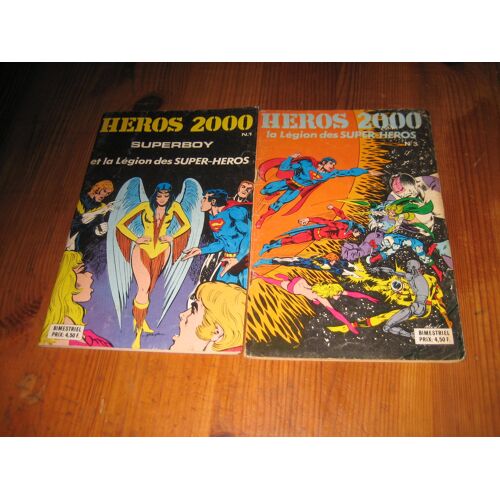 Lot 2 Heros 2000 N°1+3 La Legion Des Super Heros Sagedition Dc Comics 1979