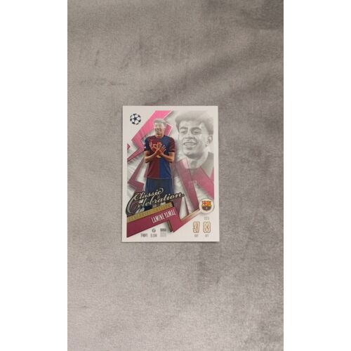 Carte De Foot Match Attax Classic Célébration Exclusive Édition Lamine Yamal