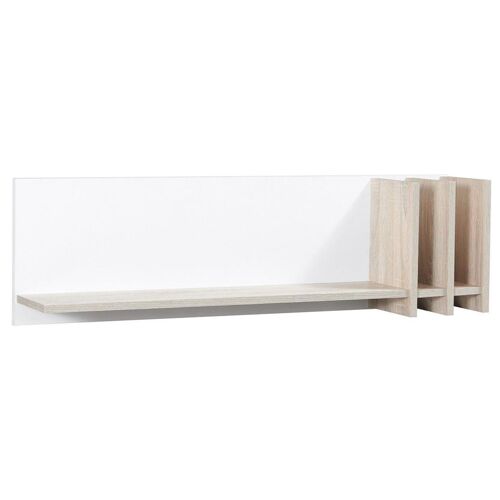 Meublorama DS-MK-MALMO-BLANC-09*1C/8KG étagères Panneaux MDF