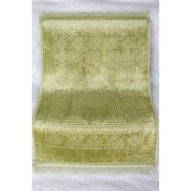 Tapis De Prière Épais Grande Taille De Couleur Vert Pistache