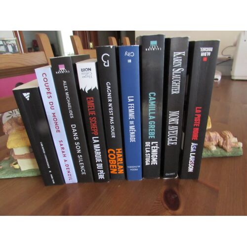 Lot De 9 Livres Thrillers Et Policiers