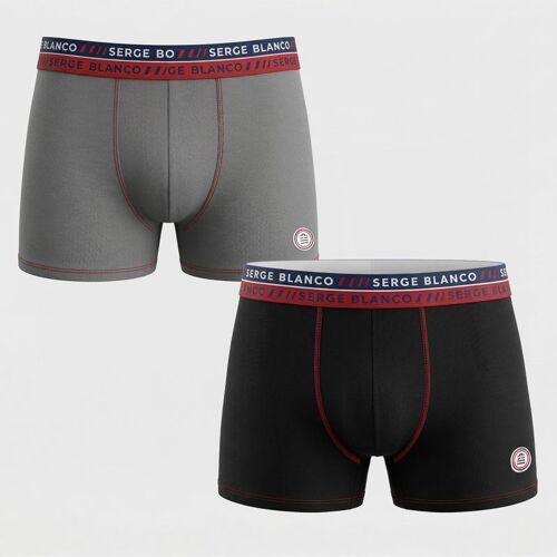 Lot De 2 Boxer Coton Ser/1/Bcx2/Class3b Homme Serge Blanco
