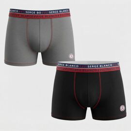 Lot De 2 Boxer Coton Ser/1/Bcx2/Class3b Homme Serge Blanco