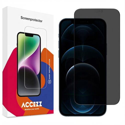 Accezz Protection d'écran en verre trempé Privacy iPhone 12 (Pro)