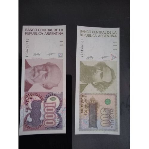 Lot 2 Billets Bolivie Neuf