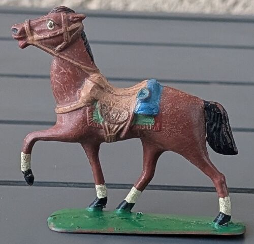 Figurine Cheval Type Starlux, Cavalier, Cavalerie