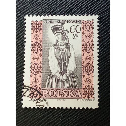 Timbre Pologne Y T 1008 Costumes Folkloriques, Kurpic 1959 (060310 )
