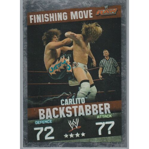 Carte Slam Attax - Carlito Backstabber - Holo