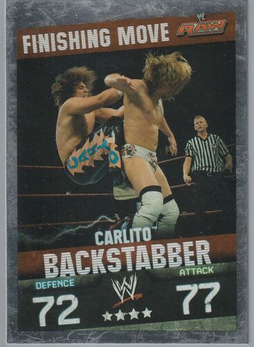 Carte Slam Attax - Carlito Backstabber - Holo