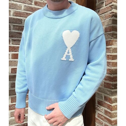 Pull Ami Paris Bleu Ciel 