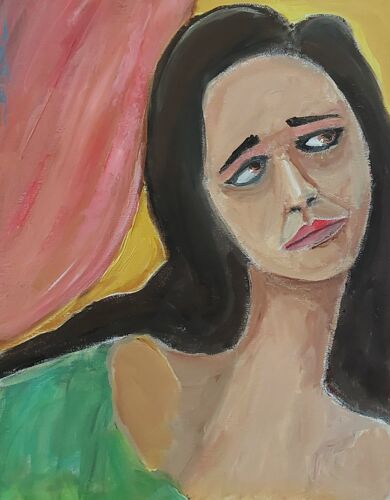 Portrait Jeune Femme "Leïla" 28x36 Par Stéphane Bourdel