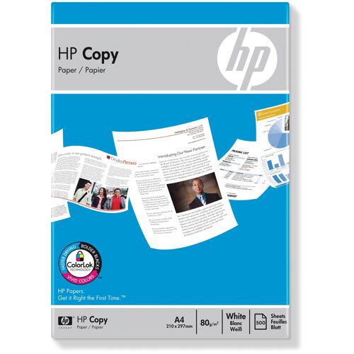 Ramette papier 500 feuilles HP Copy Paper - A4 (210 x 297 mm) - 80 g/m2 - 500 unités
