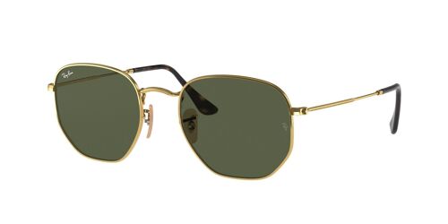 Lunettes De Soleil Ray-Ban Hexagonales Dorées Rb3548n 001 51