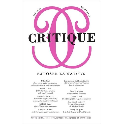 Critique 946 Exposer La Nature