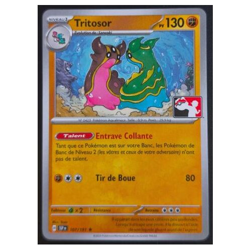 Pokemon Tritosor 107 / 191 Ev8 Ssp Stamp League