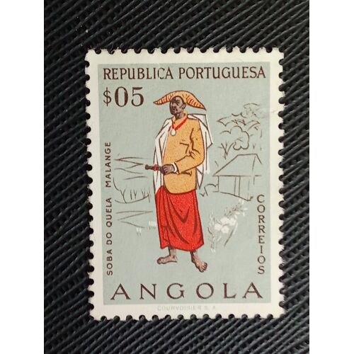 Timbre Angola Y T 390 Chef De Quela 1957 (060310 )