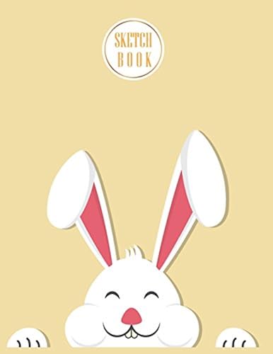 Sketchbook: Bunny On Yellow Cover (8.5 X 11) Inches 110 Pages, Blank Unlined Paper For Sketching, Drawing, Whiting, Journaling & Doodling