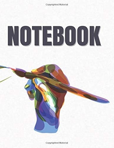 Notebook: Artist's Hand Cover (8.5 X 11) Inches 110 Pages, Blank Unlined Paper For Sketching, Drawing, Whiting, Journaling & Doodling