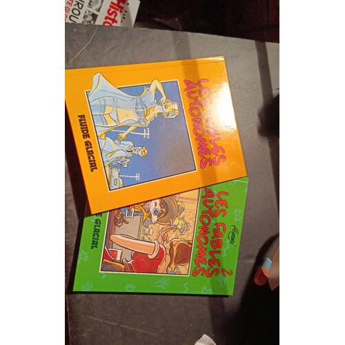 Lot De 2 Bandes Dessinées - Les Fables Autonomes - De Ferri - Fluide Glacial - Premières Éditions Avec 2 Dédicaces .