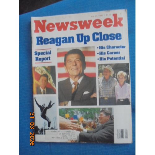 Newsweek July 21, 1980 : Cover Story Reagan Up Close