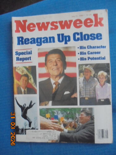 Newsweek July 21, 1980 : Cover Story Reagan Up Close
