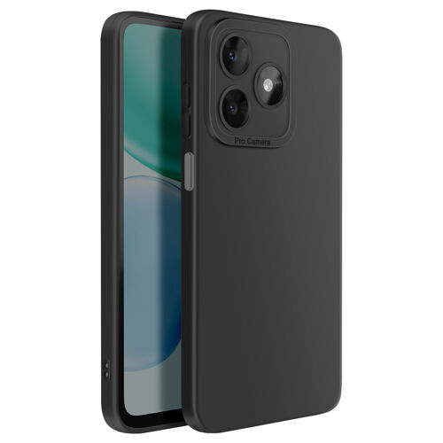 Coque pour Honor X5c Plus en Silicone Souple avec Renfort Bloc Caméra Noir