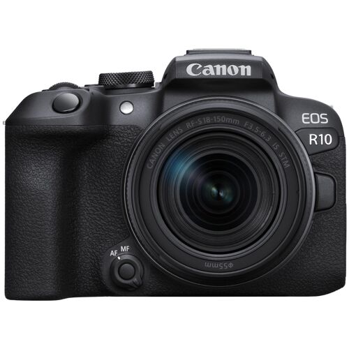 Canon EOS R10 - Appareil photo numérique - sans miroir - 24.2 MP - APS-C - 4K / 60 pi/s - 8.3x zoom optique objectif RF-S 18-150 mm F3.5-6.3 IS STM - Wi-Fi, Bluetooth - noir