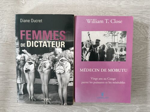 Médecin De Mobutu + Femmes De Dictateurs, Lot De 2 Livres