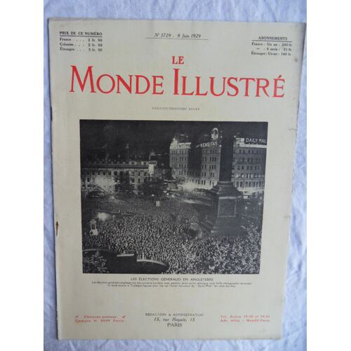 Le Monde Illustré N°3729 Du 08 Juin 1929