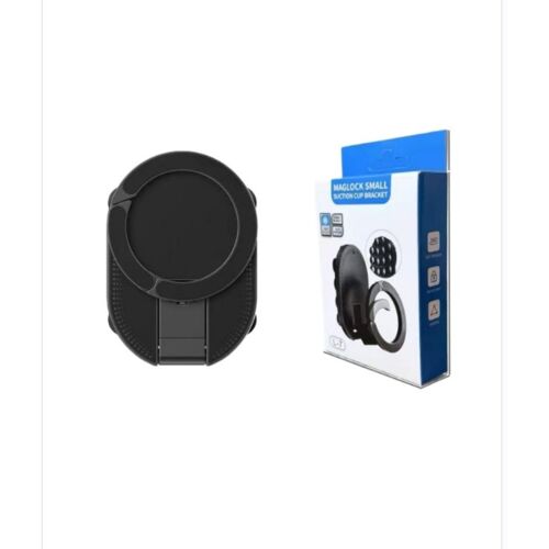 Support de téléphone magnétique double face pliable, compatible avec MagSafe, ABS, ventouse réglable, rotation 360°