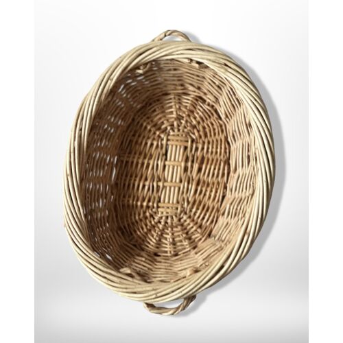 🔆 panier corbeille orangé fait main H 8,5 cm Long 32,5 cm largeur 26,5 cm