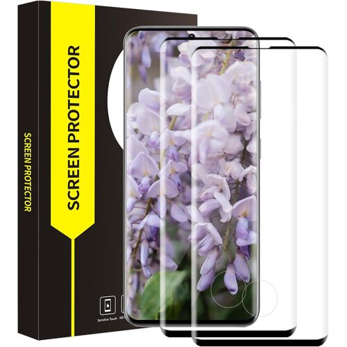 JGD-Verre Trempé pour Samsung Galaxy S20 Ultra 5G Vitre Protection [Couverture 3D] [Tactile sensible] [Dureté 9H Anti Rayures] Ultra HD Pas de Bulles S20 Ultra Protection Écran(2 Pièces)