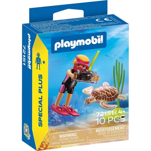 Playmobil Special Plus 72151 - Plongeuse avec une tortue