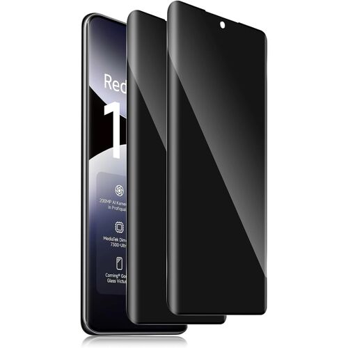 JGD-Verre Trempé Anti-Espion pour Xiaomi Redmi Note 14 Pro 5G, Dureté 9H Couverture Complète Film Protection écran de Confidentialité, Anti-Trace Anti-Spy Privacy Protecteur [2 Pièces]