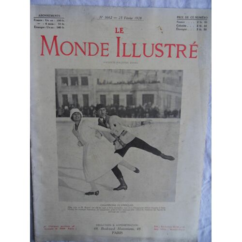 Le Monde Illustré N°3662 Du 25 Février 1928