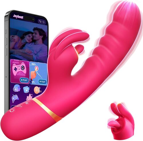 Jgd-Rabbit Vibromasseurs Feminin, Gode Femme Sex Toys 12 Modes De Vibration Avec Ia Et App, Sextoyse Femme Clitoridienne Tige Épaisse En Silicone Vibrateures Sexes Toye Femmes Clitoridien