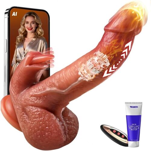 Jgd-Gode Vibro-Masseur Sex Toys Léchage, 9 Chocs Vibromasseur Godemichets Sextoyse Femme Clitoridienne Dildo Ia App Sextoy Homme Femme, Vibromasseurs Feminin À Distance Vibro Sextoys, Gaines Pour Pén