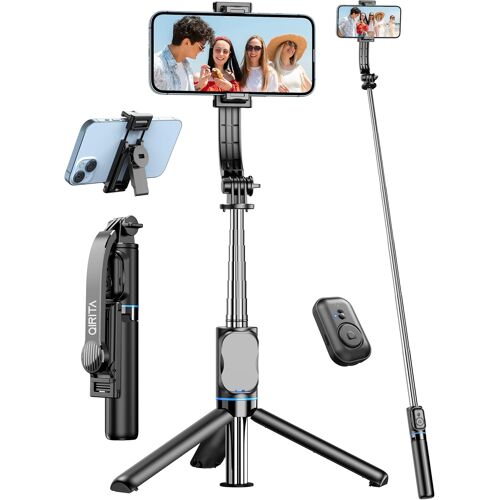 JGD-Perche à Selfie Trépied pour Smartphone, 41'' Support de Téléphone avec Télécommande, Trepied Telephone Portable avec pour Voyages, Vlogs, Perche Selfie Trepied Compatible avec iPhone, Samsung