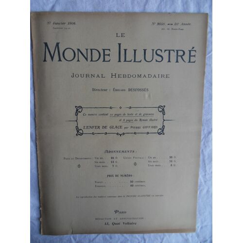 Le Monde Illustré N°2548 Du 27 Janvier 1906