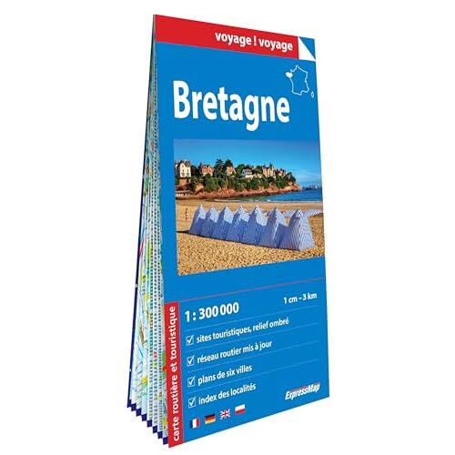 Bretagne 1/300.000 Carte Routiere Et Touristique