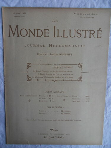 Le Monde Illustré N°2569 Du 23 Juin 1906