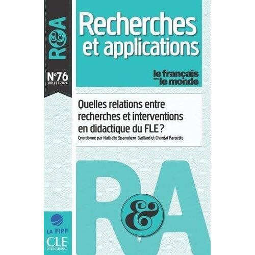 Recherche Et Applications No 76