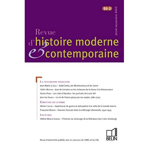 Rhmc 50-3: Juillet-Septembre 2003 50-3