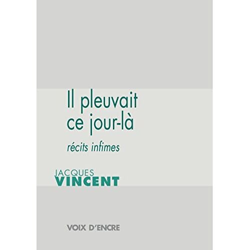 Jacques Vincent, Il Pleuvait Ce Jour-Là: Récits Infimes