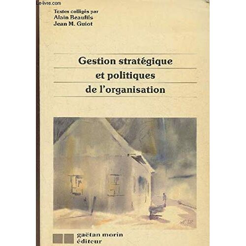 Gestion Stratégique Et Politiques De L Organisation