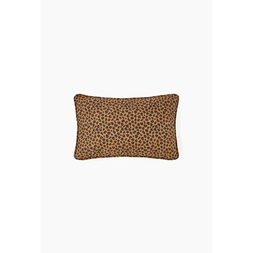 Coussin Rectangulaire Voile De Coton, 30x50cm, 100% Coton Brun Clair